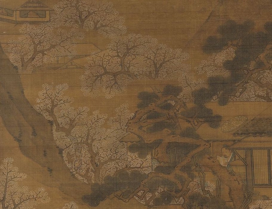 （传）宋院本 《桃花源图》轴（局部） 台北故宫博物院藏